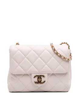 CHANEL Pre-Owned: Белая сумка через плечо 
