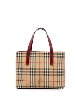 Burberry Pre-Owned: Коричневая сумка-шоппер 