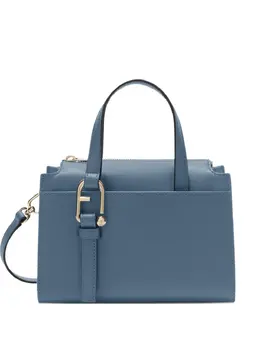 Furla: Голубая сумка-шоппер 