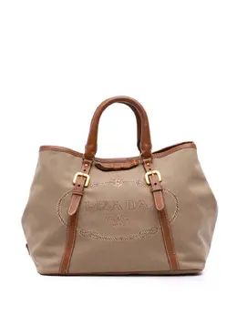 Prada Pre-Owned: Коричневая сумка 
