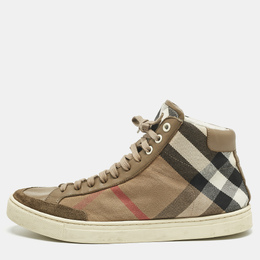 Burberry: Бежеві кросівки  House Check