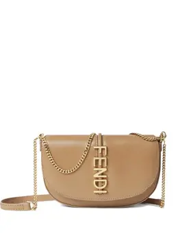 FENDI: Коричневая сумка через плечо 