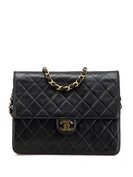 CHANEL Pre-Owned: Чёрная сумка через плечо 