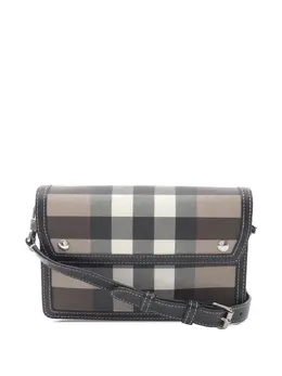 Burberry Pre-Owned: Коричневая сумка через плечо 