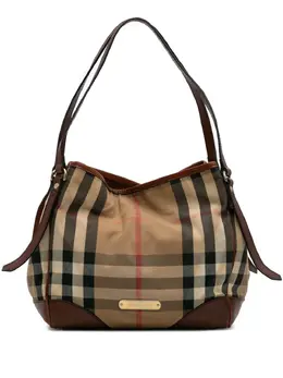 Burberry Pre-Owned: Коричневая сумка-шоппер 