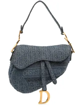 Christian Dior Pre-Owned: Голубая сумка 