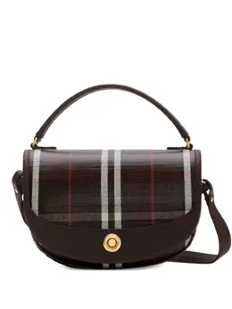 Burberry: Коричневая сумка через плечо 