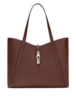 Furla: Коричневая сумка-шоппер 