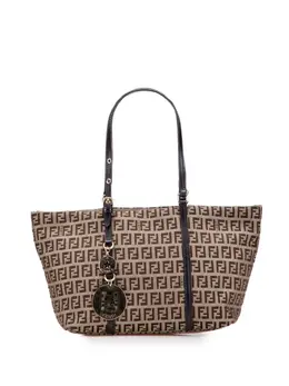 Fendi Pre-Owned: Коричневая сумка-шоппер 