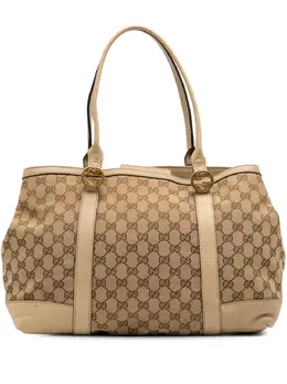 Gucci Pre-Owned: Коричневая сумка-шоппер 