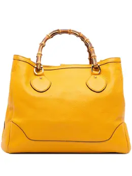 Gucci Pre-Owned: Жёлтая сумка-шоппер 