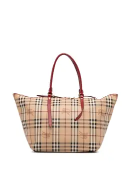 Burberry Pre-Owned: Коричневая сумка-шоппер 