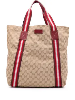 Gucci Pre-Owned: Коричневая сумка-шоппер 