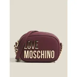 LOVE MOSCHINO: Бордовая сумка 