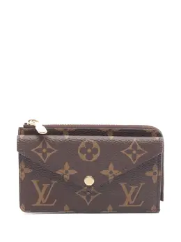 Louis Vuitton Pre-Owned: Коричневый картхолдер 