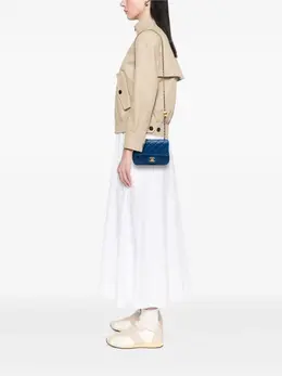 CHANEL Pre-Owned: Голубая сумка через плечо 