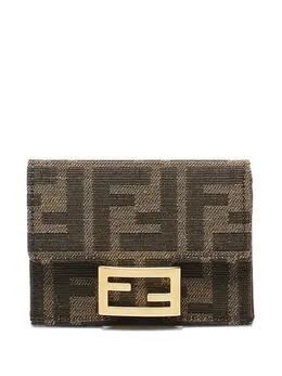 FENDI: Коричневый кошелёк  FF