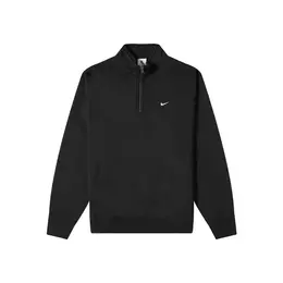 NIKE: Чёрная толстовка  Solo Swoosh