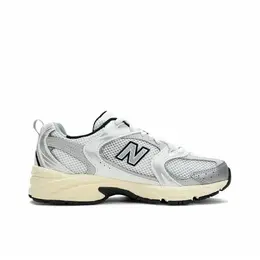 New Balance: Серебристые кроссовки  530