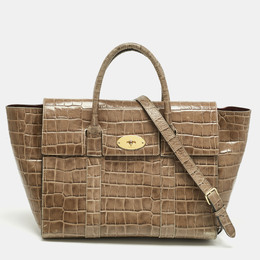 Mulberry: Бежевая сумка  Bayswater