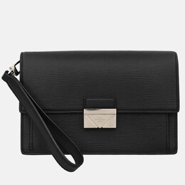 Louis Vuitton: Чёрный клатч  Pochette