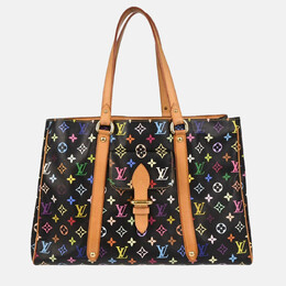 Louis Vuitton: Чёрная сумка-шоппер 