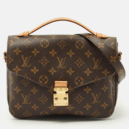 Louis Vuitton: Коричневая сумка  Pochette