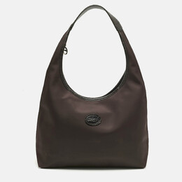Longchamp: Коричневая сумка 