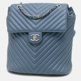 Chanel: Блакитні рюкзаки 