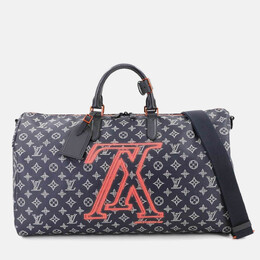Louis Vuitton: Сині сумки  Keepall