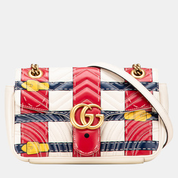 Gucci: Білі сумки  GG Marmont