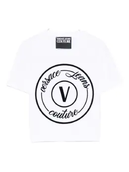 Versace Jeans Couture: Белая футболка 