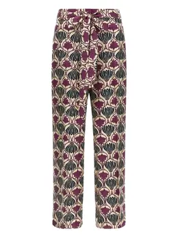 Max Mara: Брюки с растительным принтом 