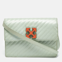 Off-White: Зелёная сумка  Diagonal