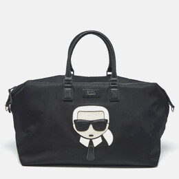 Karl Lagerfeld: Чёрная спортивная сумка  Ikonik