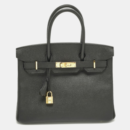 Hermes: Чёрная сумка  Birkin 30