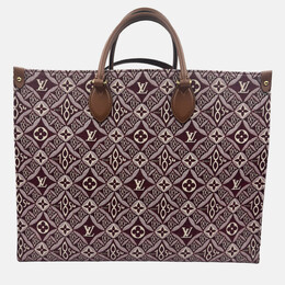 Louis Vuitton: Бордовая сумка-шоппер 