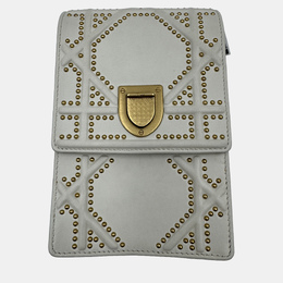Dior: Белый клатч 
