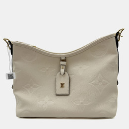Louis Vuitton: Бежевая сумка 