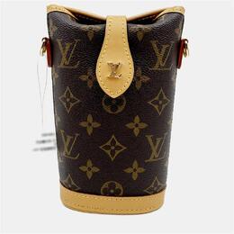 Louis Vuitton: Коричневая сумка 