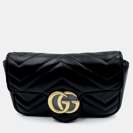 Gucci: Чорні сумки  GG Marmont