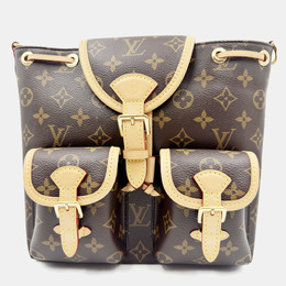 Louis Vuitton: Коричневый рюкзак 