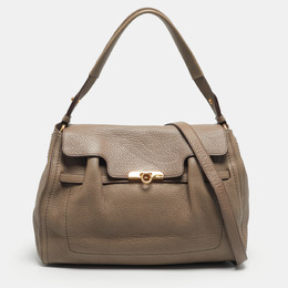 Salvatore Ferragamo: Бежевая сумка на руку 