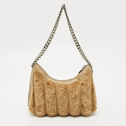 Stella McCartney: Бежевая сумка  Falabella