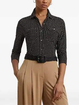 Lauren Ralph Lauren: Чёрная рубашка 