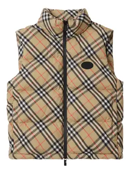 Burberry: Бежевый жилет 