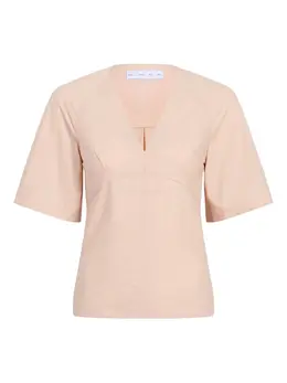 Proenza Schouler White Label: Блуза с v-образным вырезом 