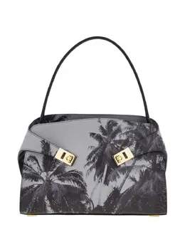 Ferragamo: Сумка с принтом 