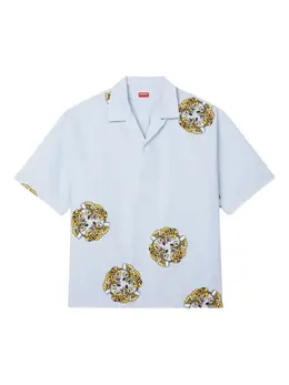 Kenzo: Рубашка  Tiger с тигровым принтом