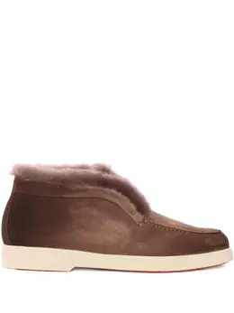 Santoni: Коричневые ботинки 